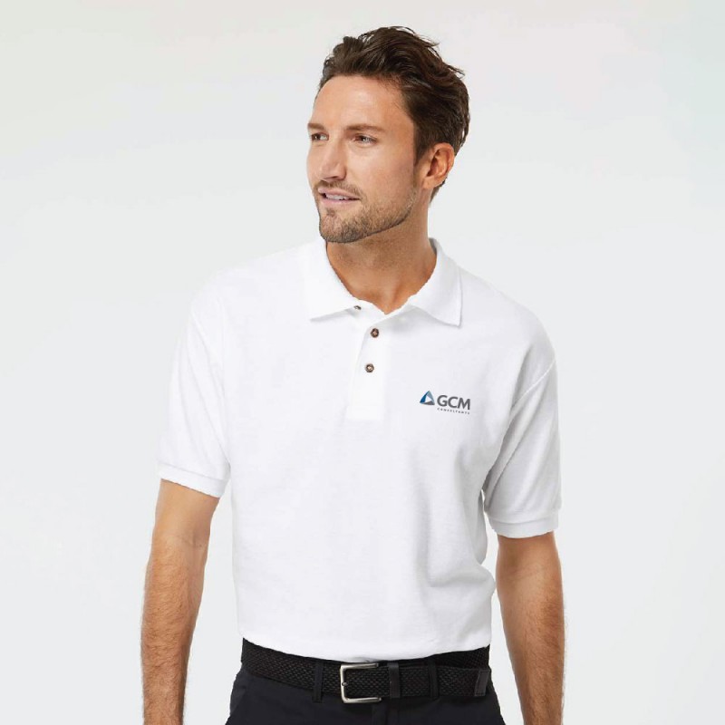 Polo piqué à M/C filé à l'anneau