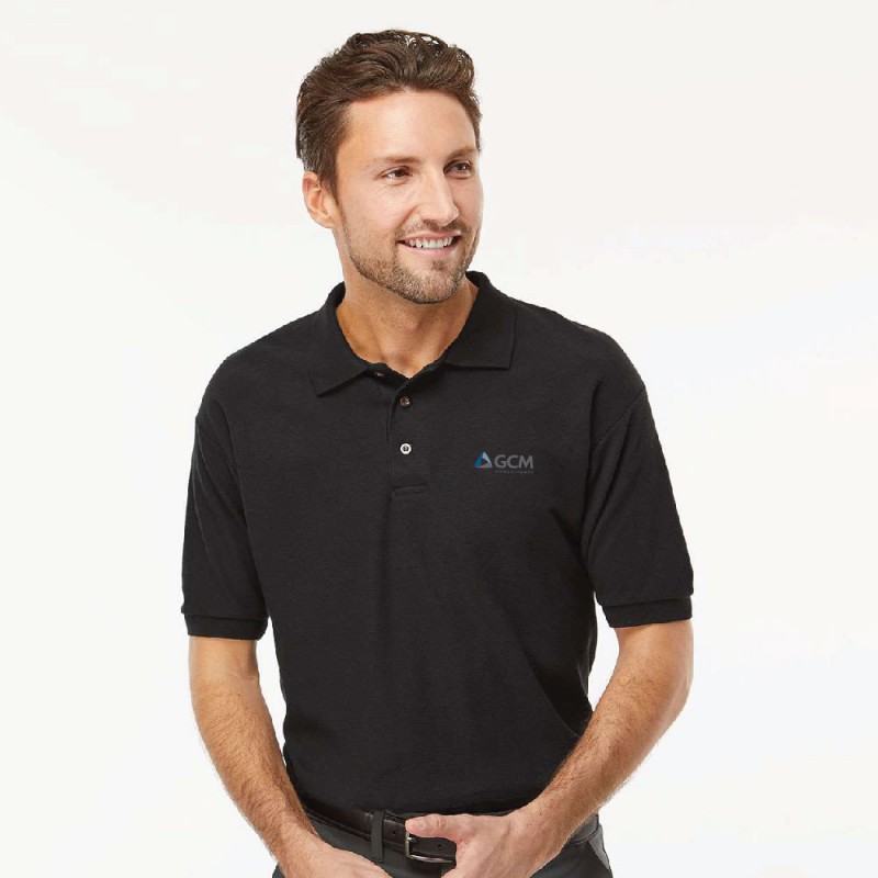 Polo piqué à M/C filé à l'anneau