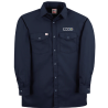 Chemise de Travail à Manches Longues et Boutons Pression