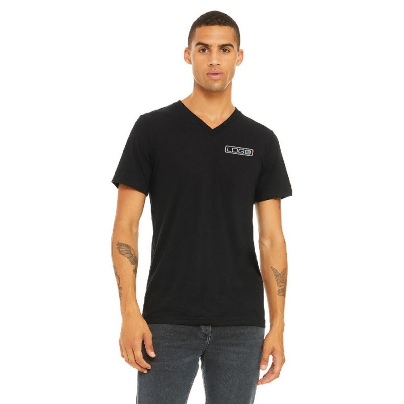 BELLA + CANVAS - T-shirt à manches courtes et col en V Triblend - 3415