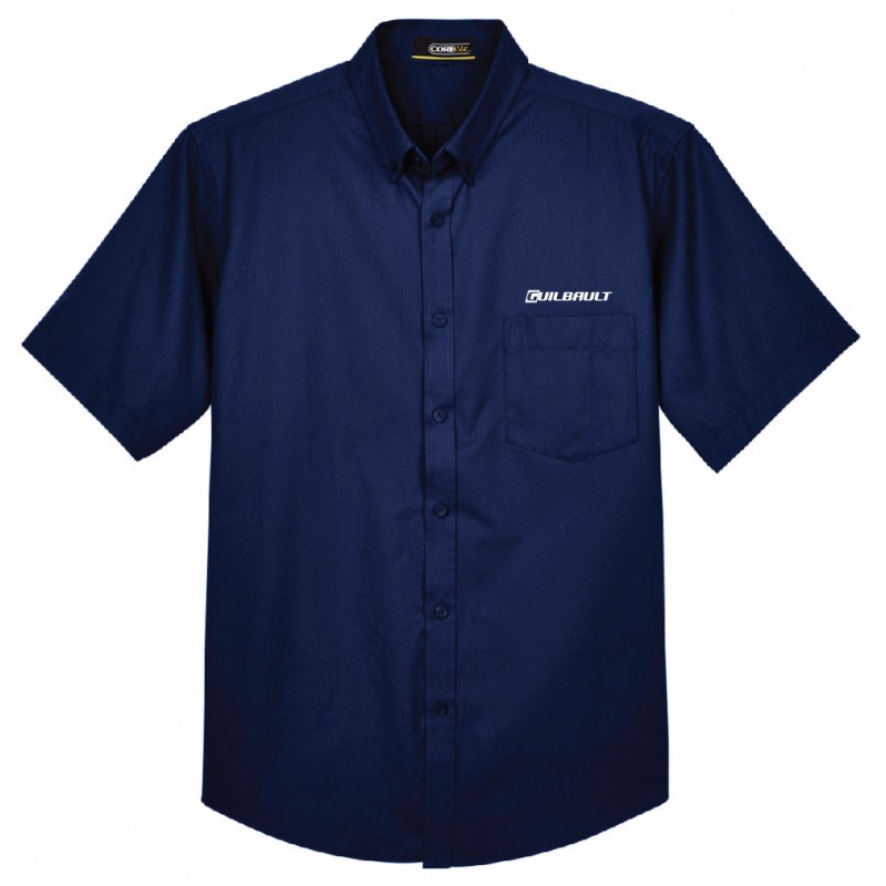 Core365 Men's Tall Optimum Short-Sleeve Twill Shirt