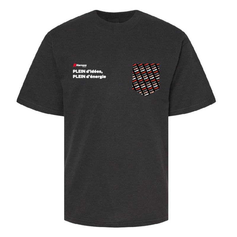 Tshirt (MC) ENFANTS - Plein d'idées, plein d'énergie + poche