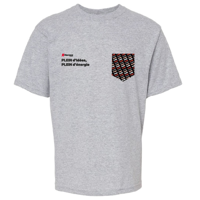 Tshirt (MC) ENFANTS - Plein d'idées, plein d'énergie + poche