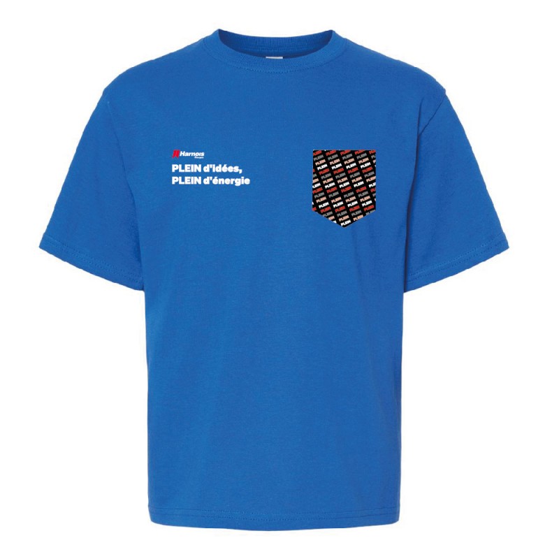 Tshirt (MC) ENFANTS - Plein d'idées, plein d'énergie + poche