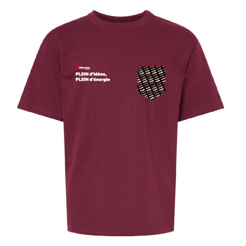 Tshirt (MC) ENFANTS - Plein d'idées, plein d'énergie + poche