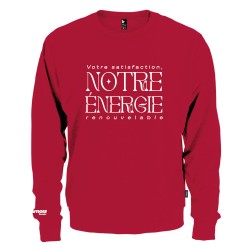 Chandail Crewneck Votre satifaction, notre énergie renouvelable