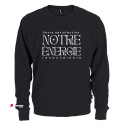Chandail Crewneck Votre satifaction, notre énergie renouvelable