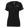 NIKE WOMEN'S Dri-FIT COTTON/POLY DEEP ROUND NECK T-SHIRT. NKBQ5234
