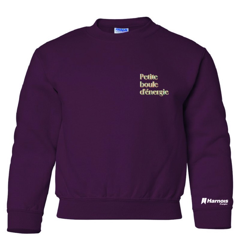 Chandail Crewneck pour enfant - Petite boule d'énergie Chandail Crewneck pour enfant - Petite boule d'énergie