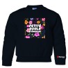 Chandail Crewneck pour enfant - Petite boule d'énergie avec fleur
