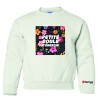 Chandail Crewneck pour enfant - Petite boule d'énergie avec fleur