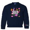 Chandail Crewneck pour enfant - Petite boule d'énergie avec fleur