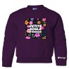 Chandail Crewneck pour enfant - Petite boule d'énergie avec fleur