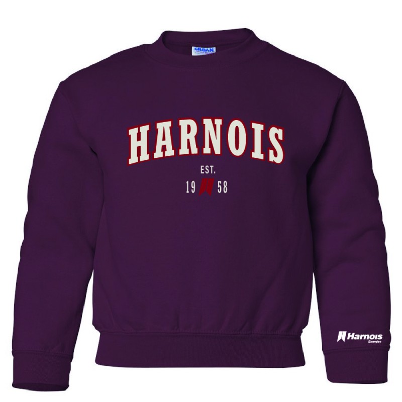 Chandail Crewneck pour enfant -Harnois Est. 1958 Chandail Crewneck pour enfant -Harnois Est. 1958
