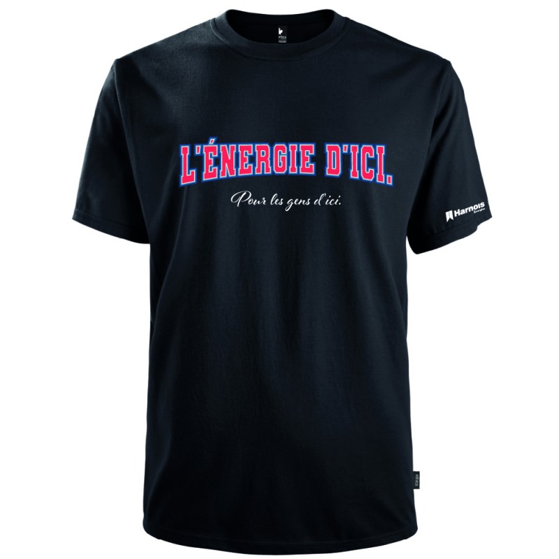 Tshirt (MC) -L'énergie d'ici pour les gens d'ici Tshirt (MC) -L'énergie d'ici pour les gens d'ici