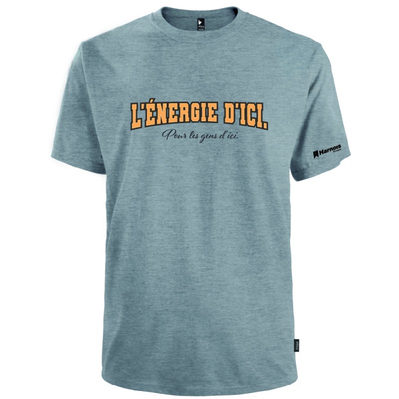 Tshirt (MC) -L'énergie d'ici pour les gens d'ici Tshirt (MC) -L'énergie d'ici pour les gens d'ici
