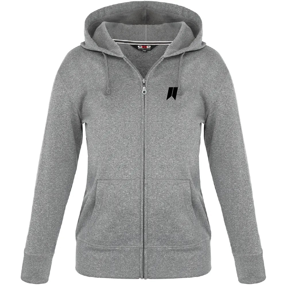 Cypress Creek - Ladies Polyester Full-Zip Hooded Sweatshirt - FANION