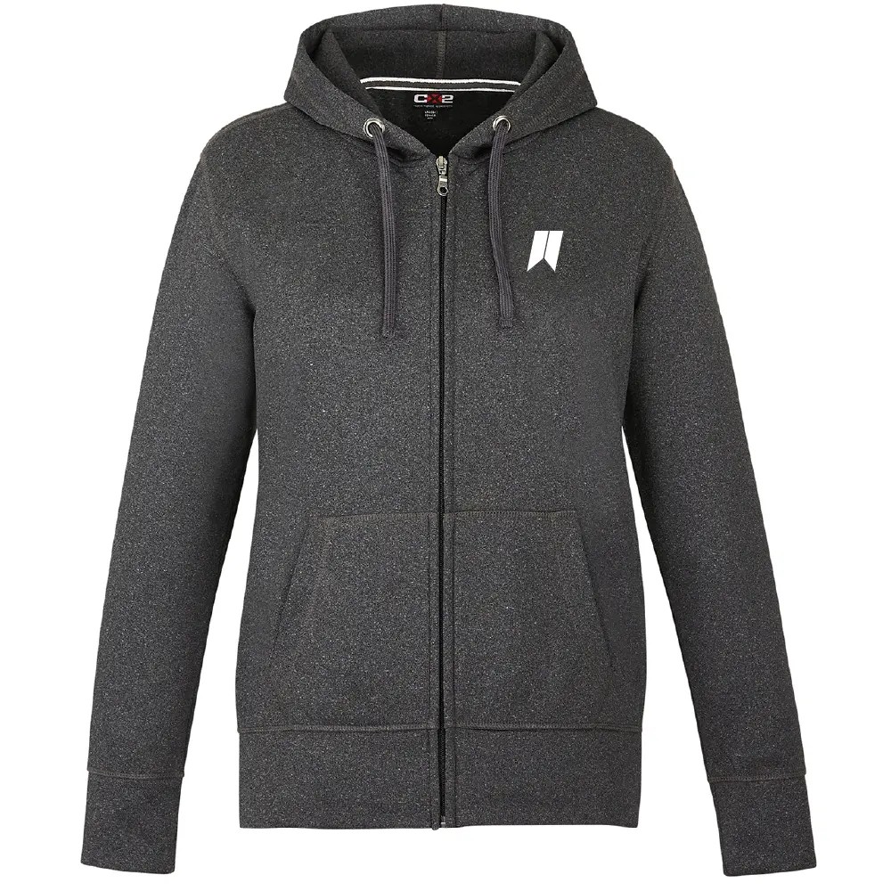 Cypress Creek - Ladies Polyester Full-Zip Hooded Sweatshirt - FANION