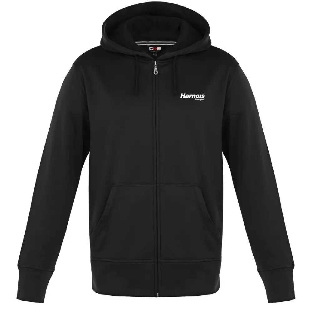 Adult Polyester Full-Zip Hooded Sweatshirt