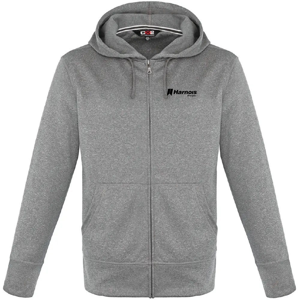 Adult Polyester Full-Zip Hooded Sweatshirt