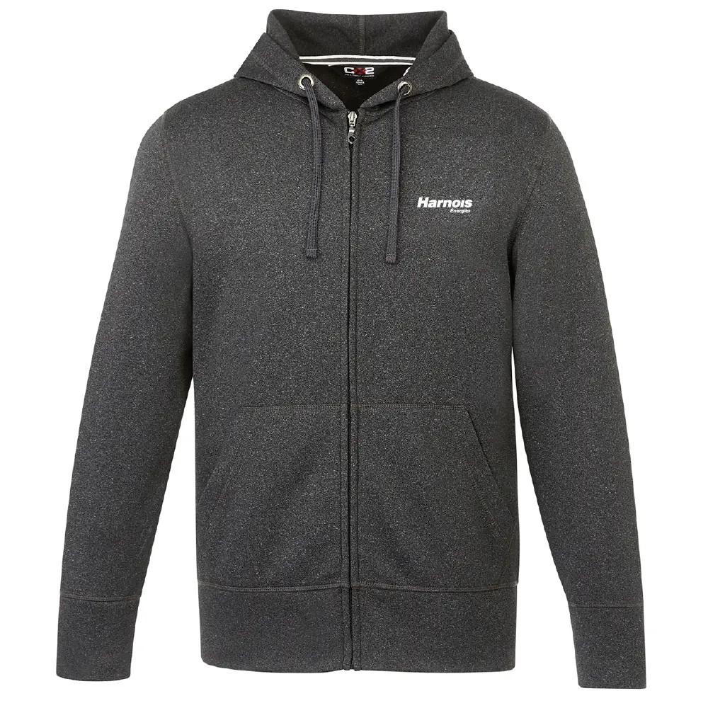 Adult Polyester Full-Zip Hooded Sweatshirt