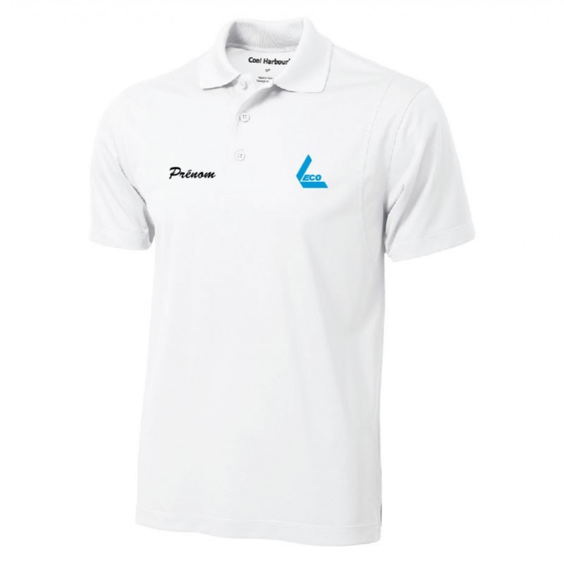 Short-sleeved polo shirt 100% Polyester anti-snag