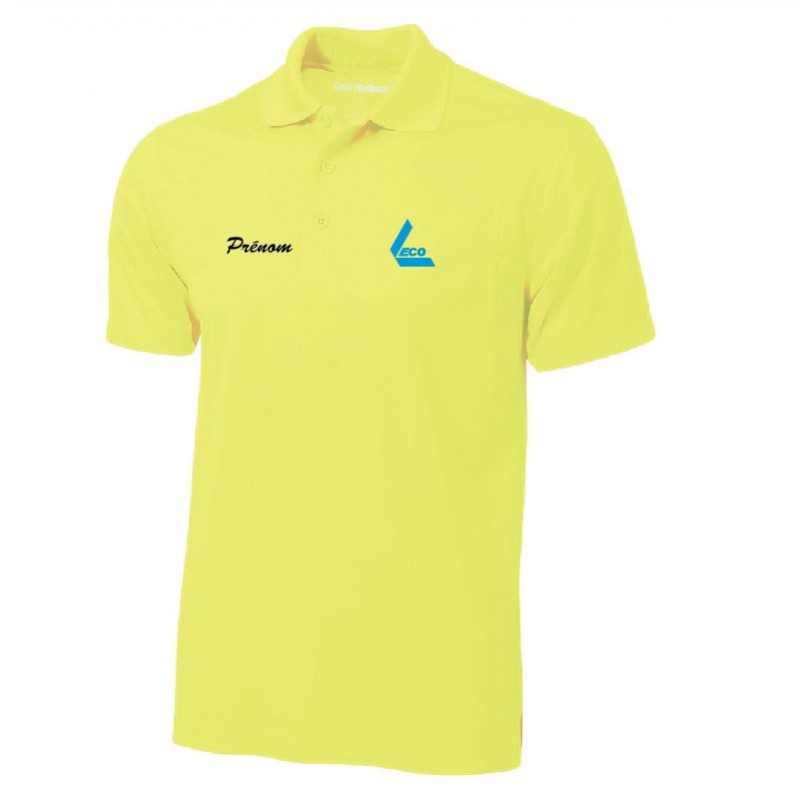 Polo manches courtes 100% Polyester anti-accros
