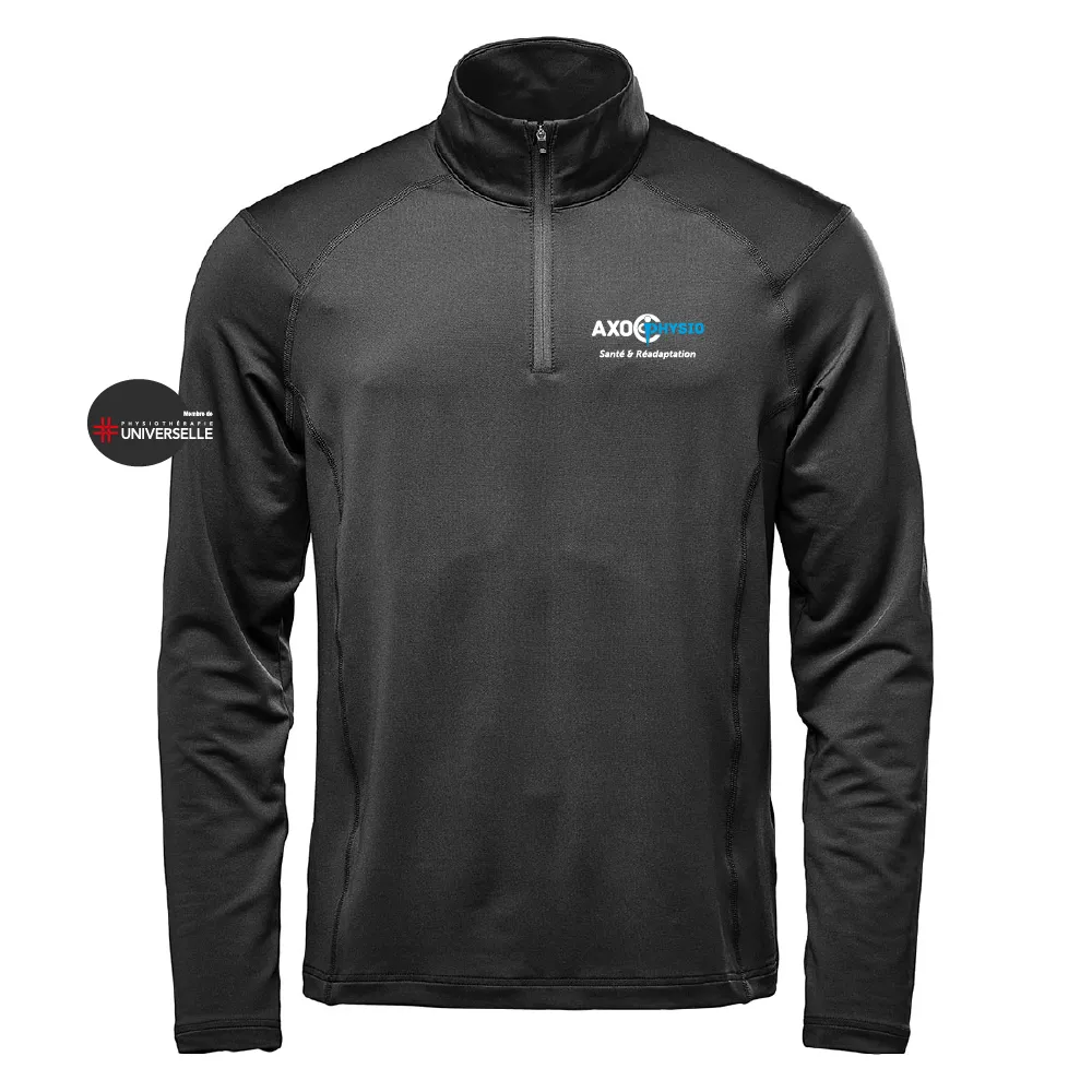 Men's 1/4 Zip Long Sleeve Polo