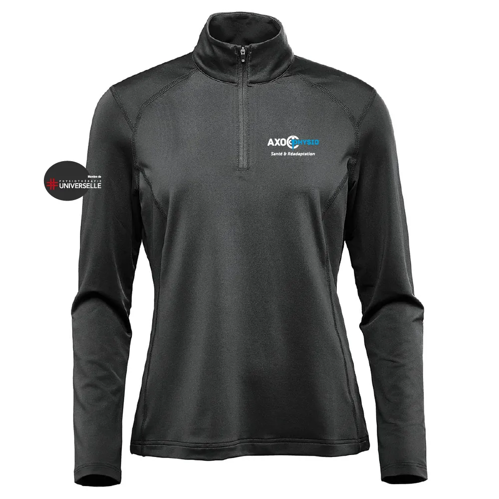 Women's 1/4 Zip Long Sleeve Polo