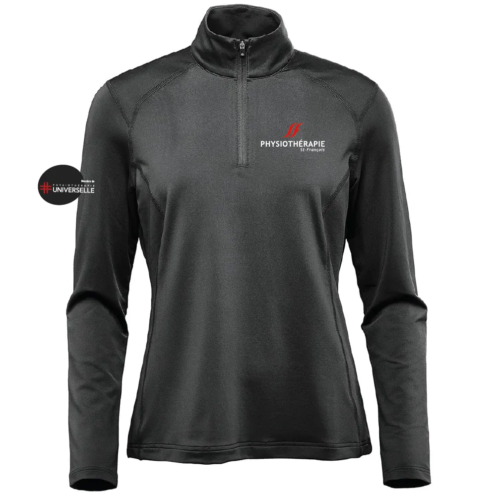 Women's 1/4 Zip Long Sleeve Polo