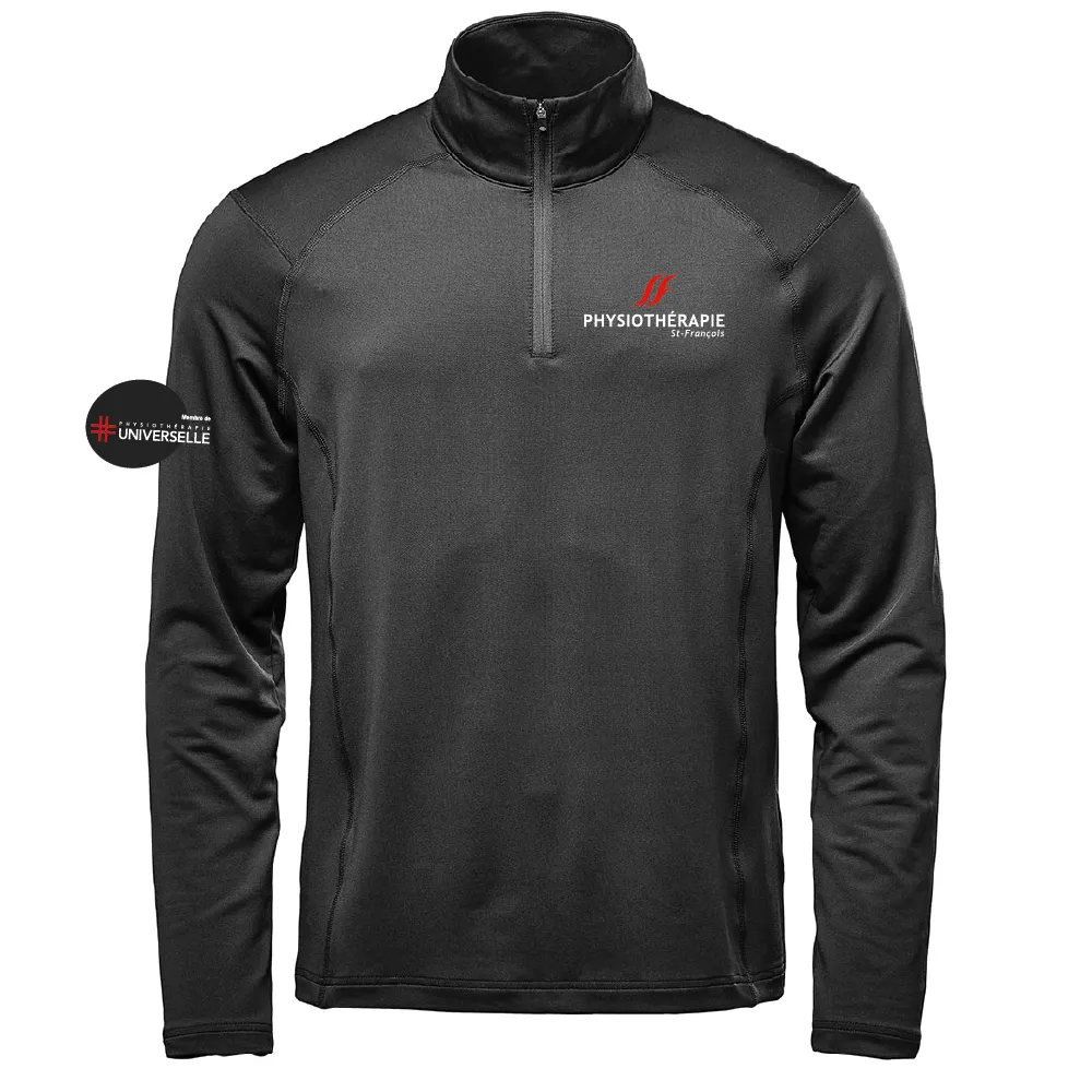 Men's 1/4 Zip Long Sleeve Polo