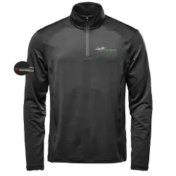 Men's 1/4 Zip Long Sleeve Polo