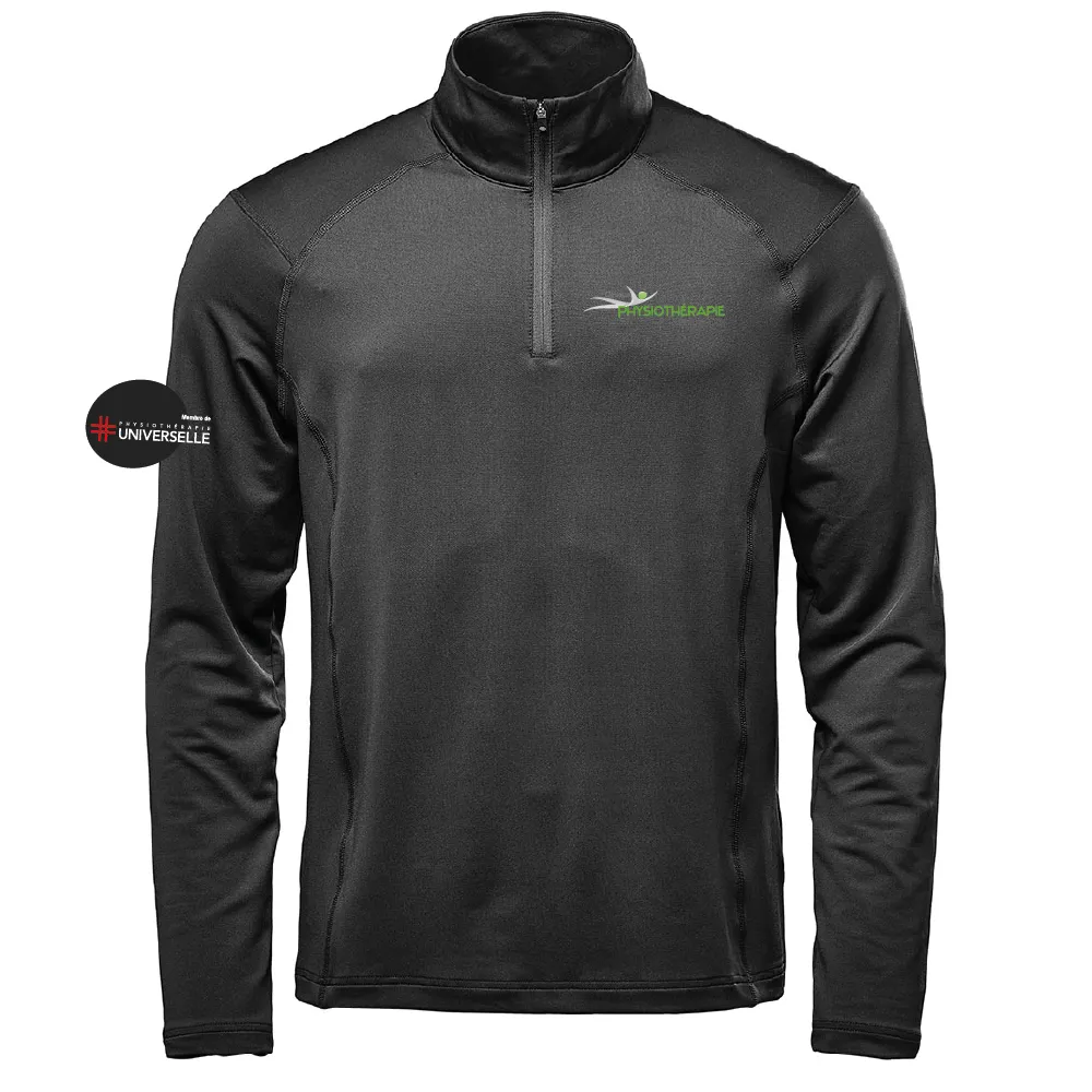 Men's 1/4 Zip Long Sleeve Polo