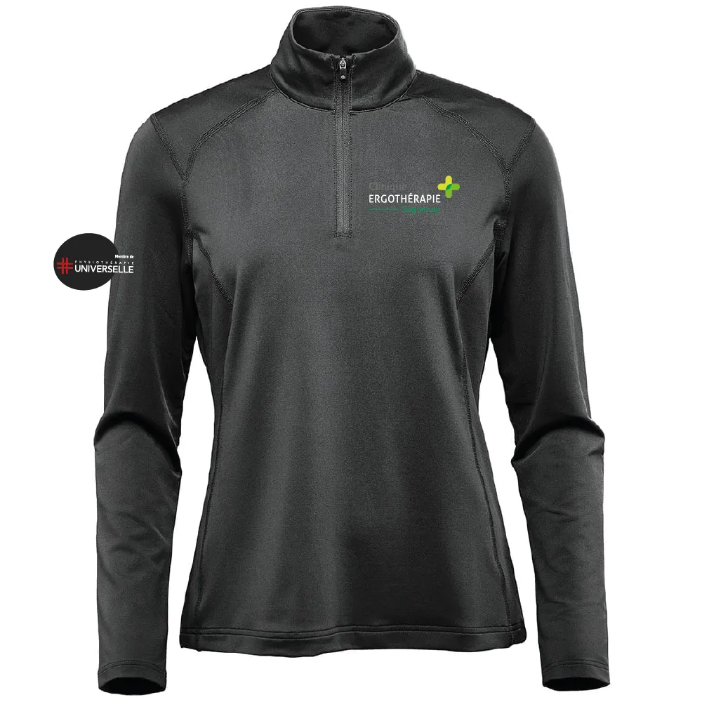 Women's 1/4 Zip Long Sleeve Polo