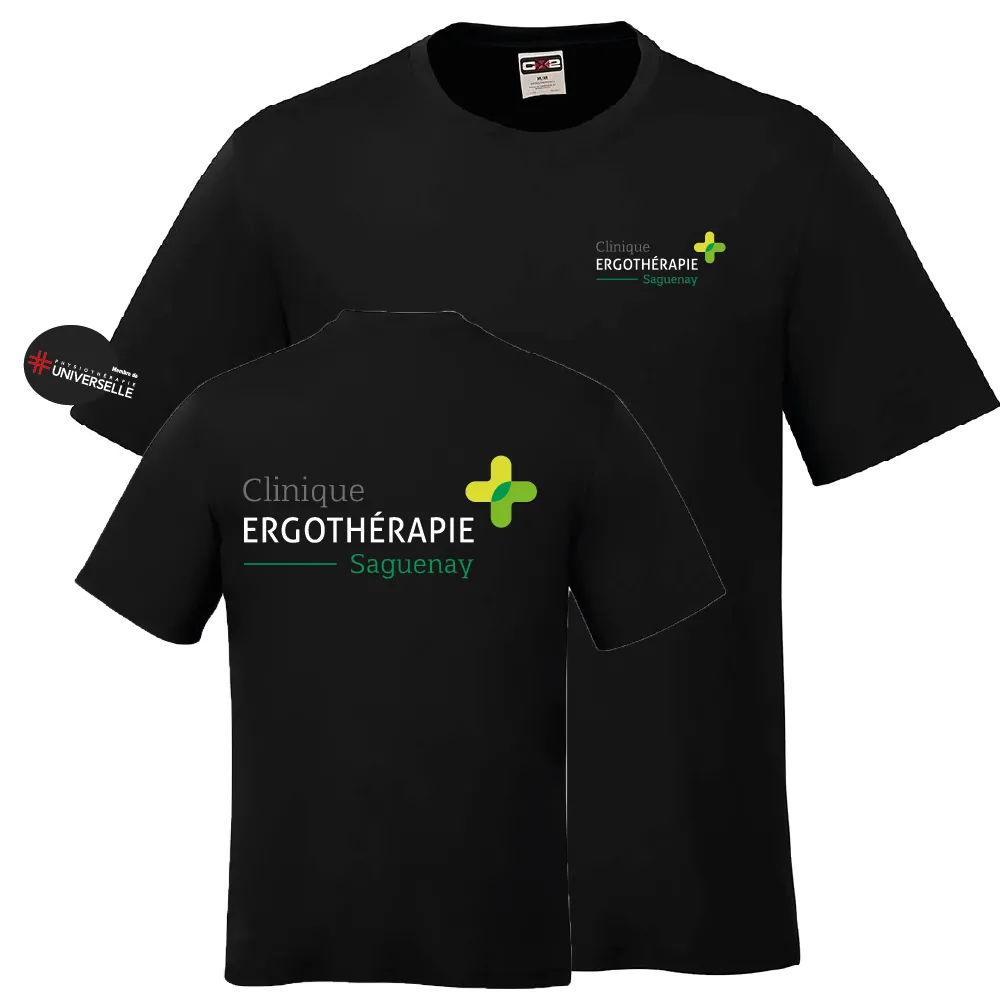 T-shirt col rond pour hommes