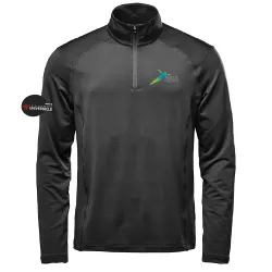 Men's 1/4 Zip Long Sleeve Polo