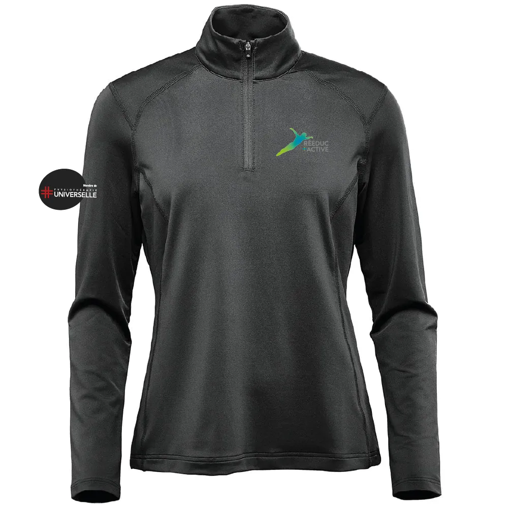 Women's 1/4 Zip Long Sleeve Polo