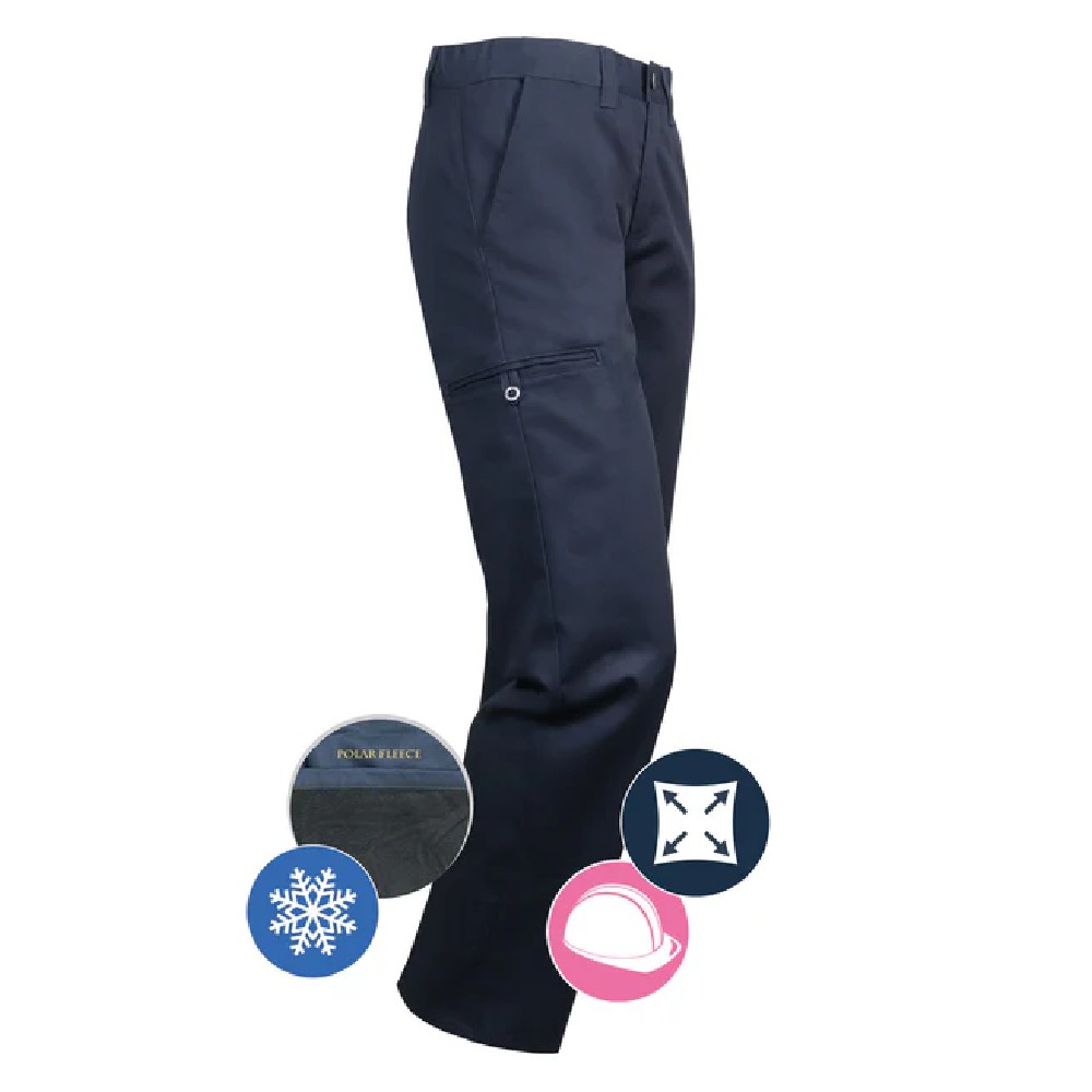 Pantalon cargo extensible doublé pour femme