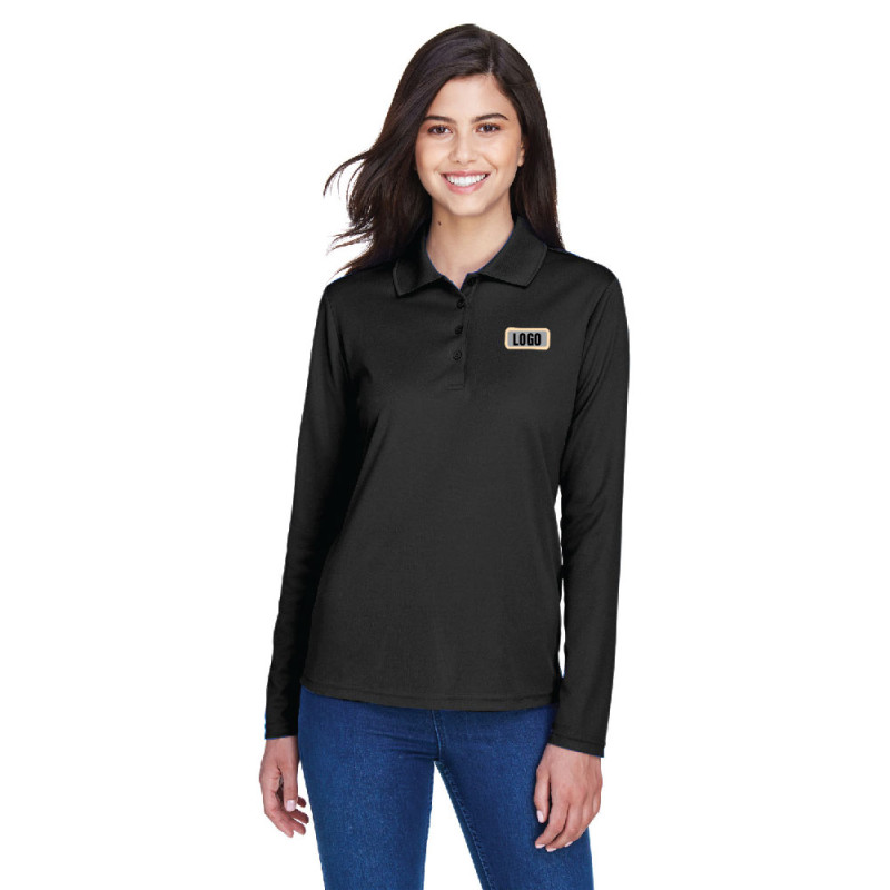 Polo PINNACLE en piqué à manches longues pour femme