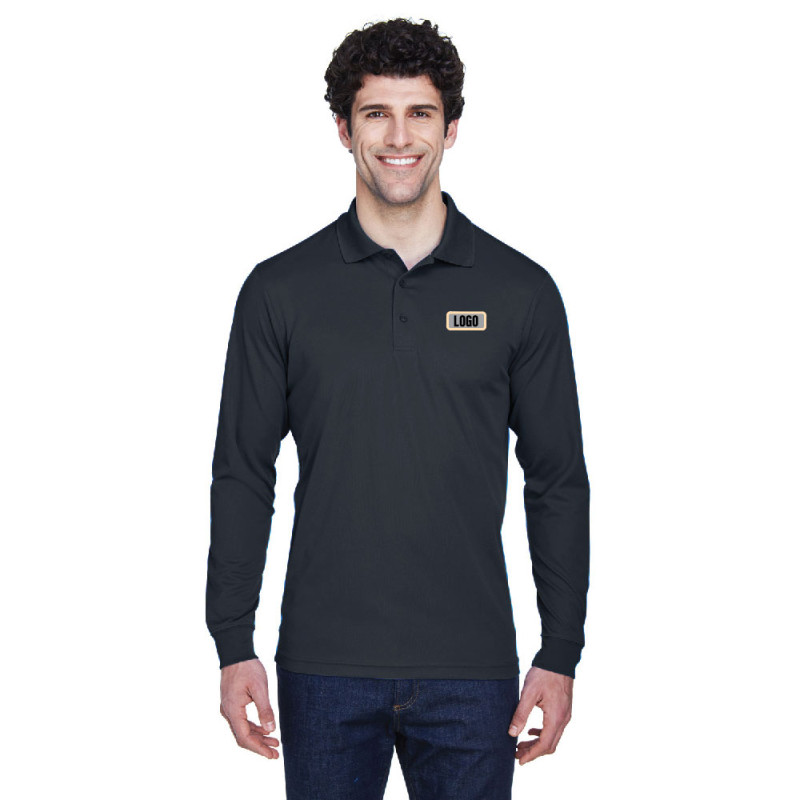 Polo PINNACLE en piqué à manches longues pour homme