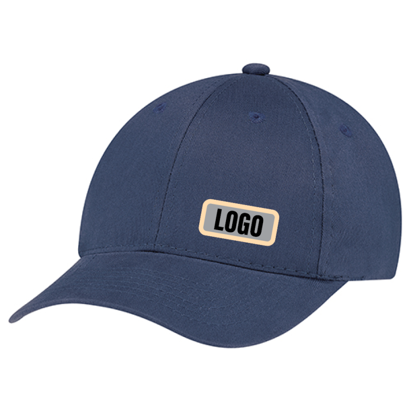 6-panel brushed cotton cap