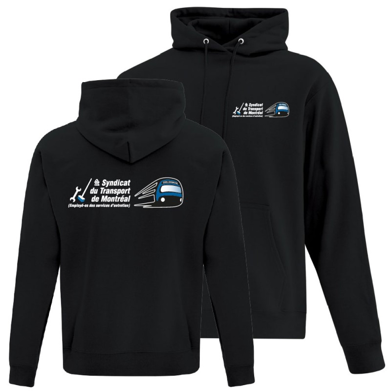 Chandail Hoodie Capuchon en molleton 50/50 coton/polyester