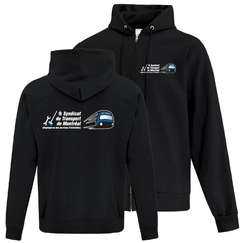 Hoodie Full Zip ATC en molleton 50/50 coton/polyester