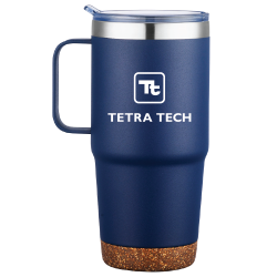 Tasse de voyage isolée sous vide de 24 oz avec base en liège